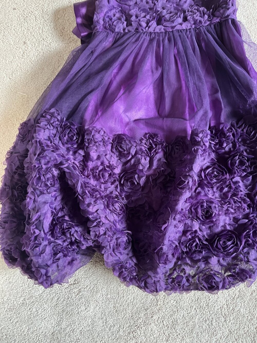 Bonnie Jean Purple Party Dress Size 6 - Picture 8 of 12